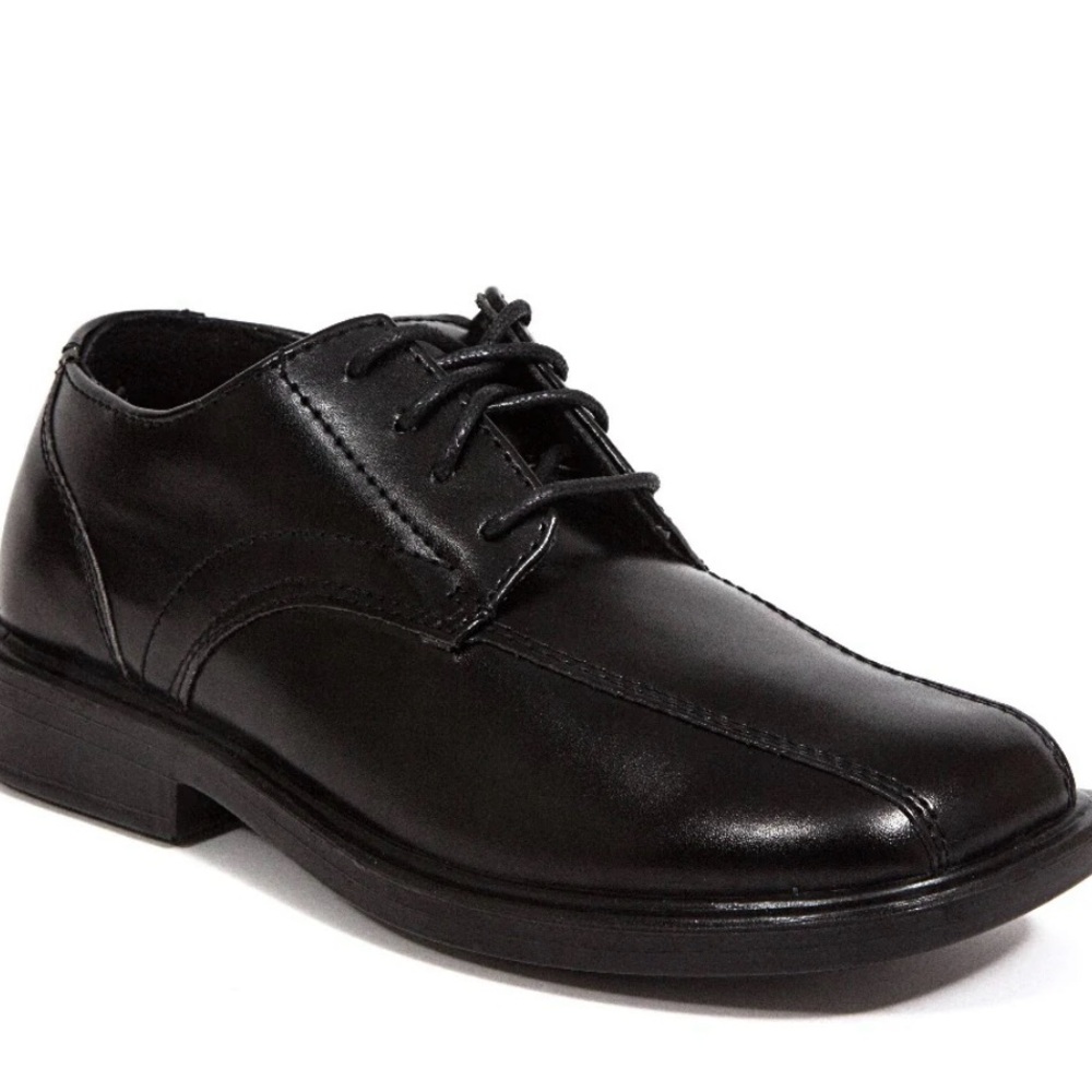 Deer Stags Boys Gabe Lace-Up Dress Comfort Oxford - Black- 6.5 Wide Big Kid